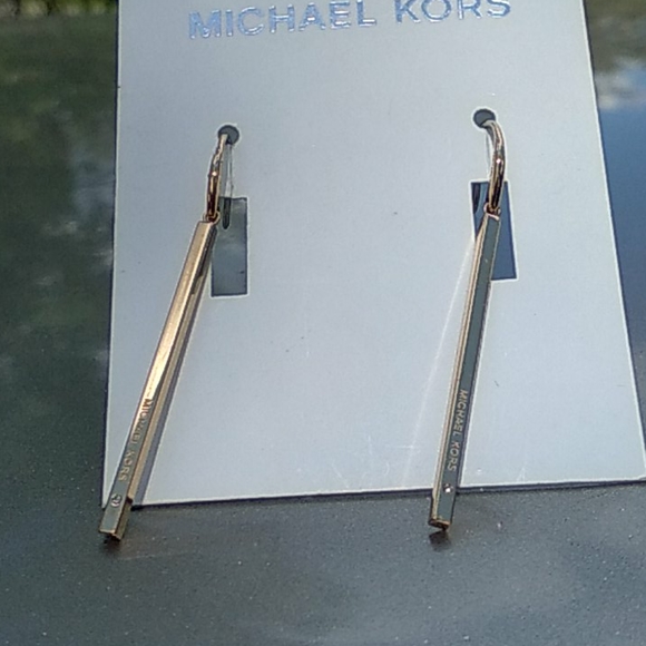 Michael Kors Jewelry - Brand new  micheal kors Logo bar drop earrings